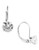 Fine Jewellery 14kt Wg Leverback Earrings Set With 6mm Rd Cubic Zirconia Stones - White Gold/Cubic Zirconia
