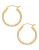 Fine Jewellery 14Kt Diamond cut Oval Earring - TRI COLOUR