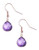 Effy 14K Rose Gold Amethyst Earrings - Amethyst