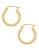 Fine Jewellery 14Kt Diamond cut Tube Hoops - GOLD
