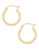 Fine Jewellery 14Kt Diamond cut Tube Hoops - Gold