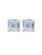 Judith Ripka La Petite Cushion Stone Stud Earring - QUARTZ