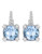 Judith Ripka La Petite Cushion Stone Earring on wire - QUARTZ