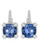 Judith Ripka La Petite Cushion Stone Earring on wire - CORUNDUM