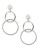 Fine Jewellery 14K White Gold Interlocking Circle Earrings - WHITE GOLD