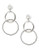 Fine Jewellery 14K White Gold Interlocking Circle Earrings - White Gold