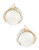 Fine Jewellery 14K Yellow Gold and Sterling Silver Pearl Diamond Earrings - Pearl