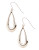Fine Jewellery 14K White Gold Teardrop Earrings - WHITE GOLD