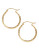 Fine Jewellery 14K Yellow Gold Diamond Cut Hoop Earrings - YELLOW GOLD