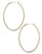 Fine Jewellery 14K Yellow Gold And Sterling Silver Oval Hoop Earrings - Yellow Gold