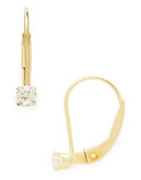 Fine Jewellery Children's 14kt Earrings - Cubic Zirconia