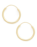 Fine Jewellery 18K Yellow Gold 12mm Endless Hoops - Yellow Gold