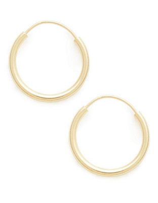 Fine Jewellery 18K Yellow Gold 12mm Endless Hoops - Yellow Gold