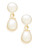 Fine Jewellery 10K Yellow Gold And Freshwater Pearl Drop Earrings - PEARL