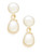 Fine Jewellery 10K Yellow Gold And Freshwater Pearl Drop Earrings - Pearl