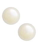 Fine Jewellery 14K White Gold Round Ball Earrings - White Gold