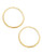 Fine Jewellery 14KT Square Hoops - Gold