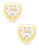 Fine Jewellery Children's 14kt Yellow Gold Earrings - CUBIC ZIRCONIA