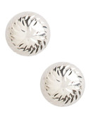 Fine Jewellery 14K White Gold Swirl Ball Earrings - White Gold