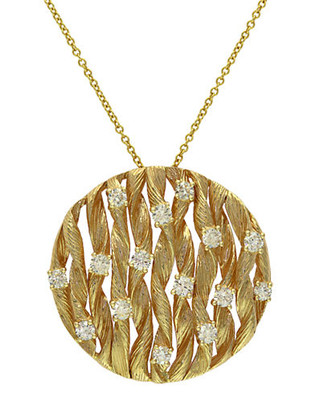 Effy 14k Yellow Gold Diamond Pendant - Diamond