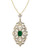 Effy 14K Yellow Gold, Diamond And Emerald Pendant - Emerald