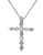 Effy 14K White Gold Diamond Cross Pendant - Diamond