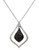 Effy 14k White Gold Diamond Black Diamond  Pendant - Diamond