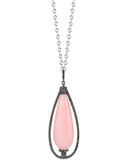 Ivanka Trump Toulouse Pink Opal and Black Diamond Pear Pendant - Opal