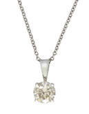 Effy 18K White Gold 0.50ct Diamond Pendant - Diamond