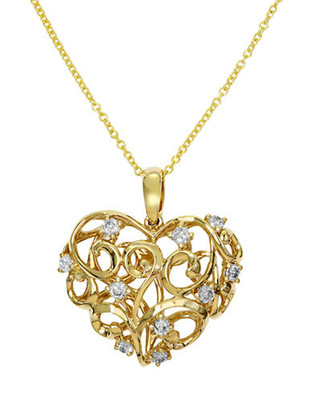 Effy 14K Yellow Gold Diamond Necklace - Diamond