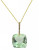 Effy 14K Yellow Gold Diamond and Green Amethyst Pendant - AMETHYST