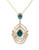 Effy 14K Yellow Gold Diamond And Emerald Drop Pendant - Emerald