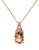 Effy 14K Rose Gold Diamond and Morganite Pendant - Pink