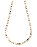 Fine Jewellery 10K Yellow Gold Bevelled Curb Chain Necklace - Yellow Gold
