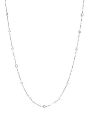 Fine Jewellery Silver Link Necklace - Pearl