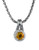 Effy Sterling Silver and 18k Gold, Citrine and Diamond Pendant - Citrine