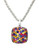 Effy Sterling Silver Multi Coloured Sapphire Pendant - Mulit Precious Stones