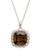 Town & Country 14K Pink Gold, Sterling Silver Diamond And Smokey Quartz Necklace - Quartz