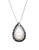 Town & Country Sterling Silver Black And White Diamond And Freshwater Pearl Necklace - PEARL