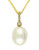 Effy Yellow Gold Diamond and Freshwater Pearl Pendant - Diamond/Pearl