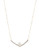 Fine Jewellery 10K Yellow Gold Floating Pearl and Diamond Bar Necklace - Pearl