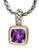 Effy Sterling Silver, 18K Yellow Gold And Amethyst Pendant - Amethyst