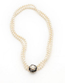 Town & Country Sterling Silver Diamond And Freshwater Pearl Necklace - Pearl