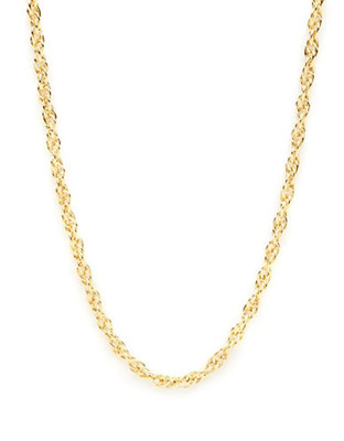"Fine Jewellery 14Kt Yellow Gold 18"" 1.72Mm Double Cable Link Chain With Lobster Clasp Closure. - Gold"