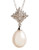Fine Jewellery 10K White Gold Diamond And Pearl Pendant - Pearl