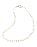 Town & Country Sterling Silver Black And White Pearl Necklace - Pearl