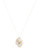 Fine Jewellery 10K Yellow Gold Diamond and Pearl Cluster Pendant Necklace - Pearl