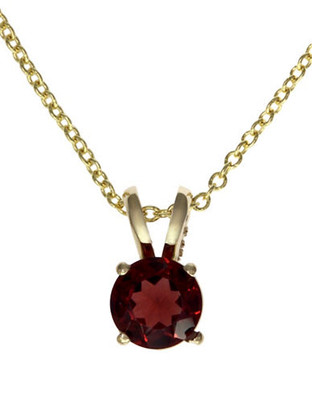 Effy 14K Yellow Gold Garnet Pendant - Garnet