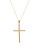 Fine Jewellery 14K Yellow Gold Polished Cross Pendant - YELLOW GOLD