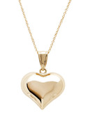 Fine Jewellery 14K Yellow Gold Polished Puffed Heart Pendant - Yellow Gold
